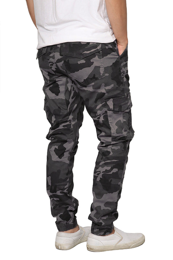 Twill Cargo Jogger Pants [Camo Black-AP05]