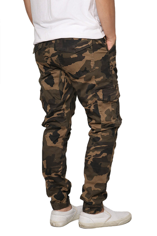 Twill Cargo Jogger Pants [Camo Olive-AP05]